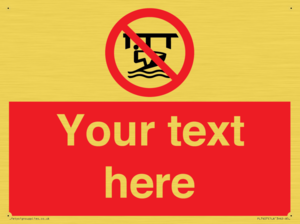 Custom Do not use watercraft in the vicinity of piers